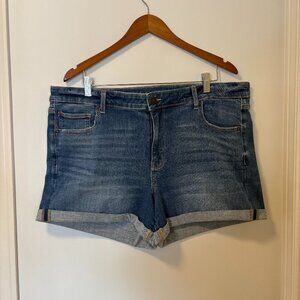 American Eagle Next Level Stretch Midi Jean Shorts Size 20 Summer Denim Western